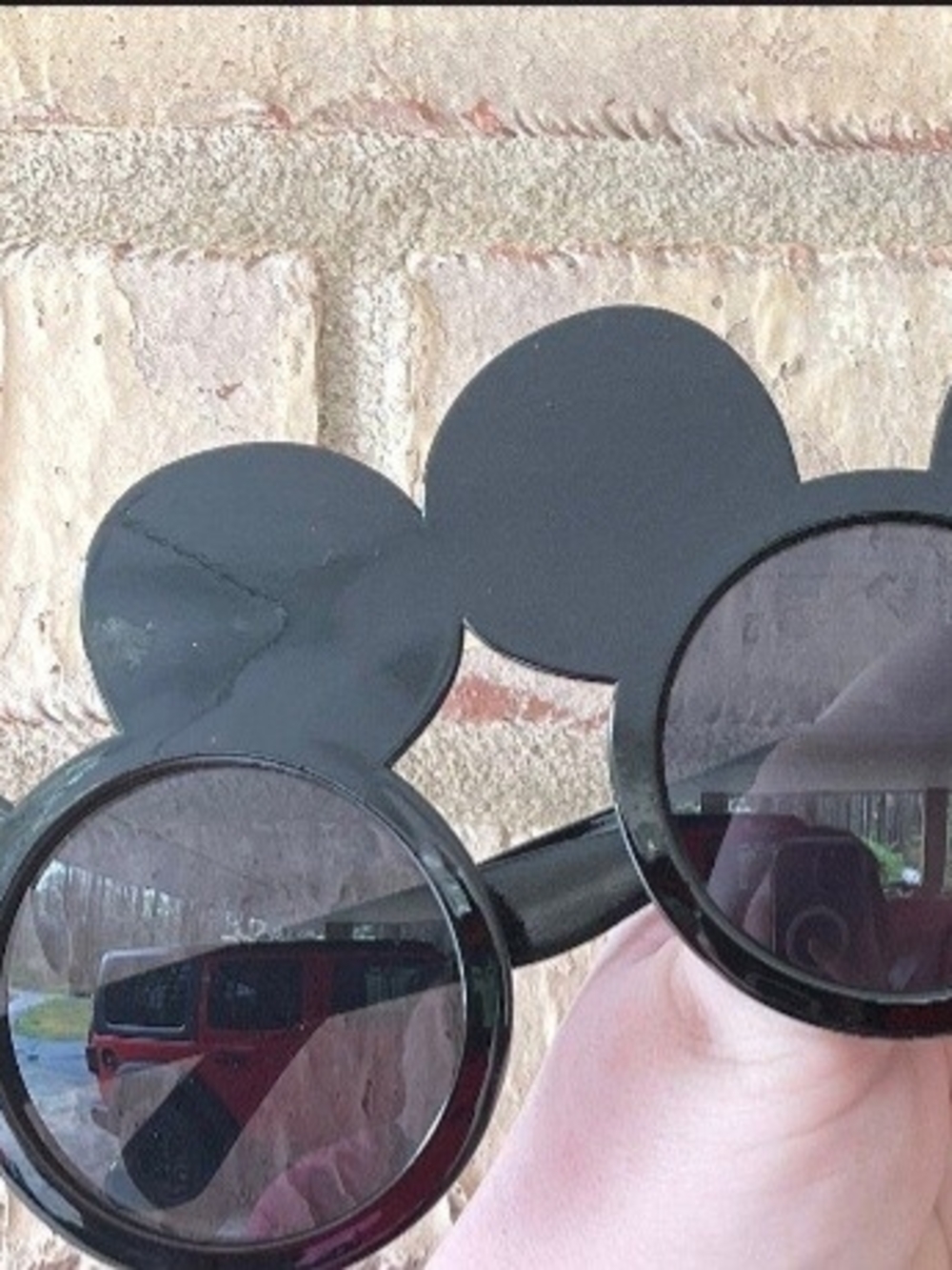 Black Novelty Mickey-Style Sunglasses - Picture 3 of 6